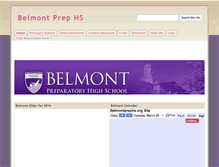 Tablet Screenshot of belmontprephs.org